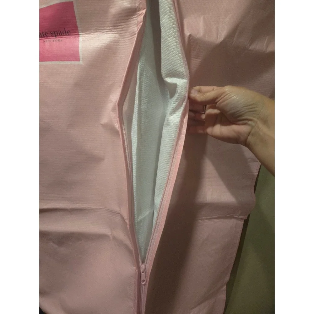Kate Spade New York Pink Garment Bag Travel Suit Dress Storage Cover 48x24